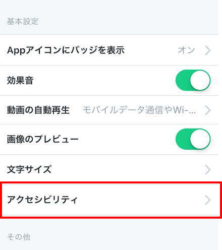 アクセシビリティ