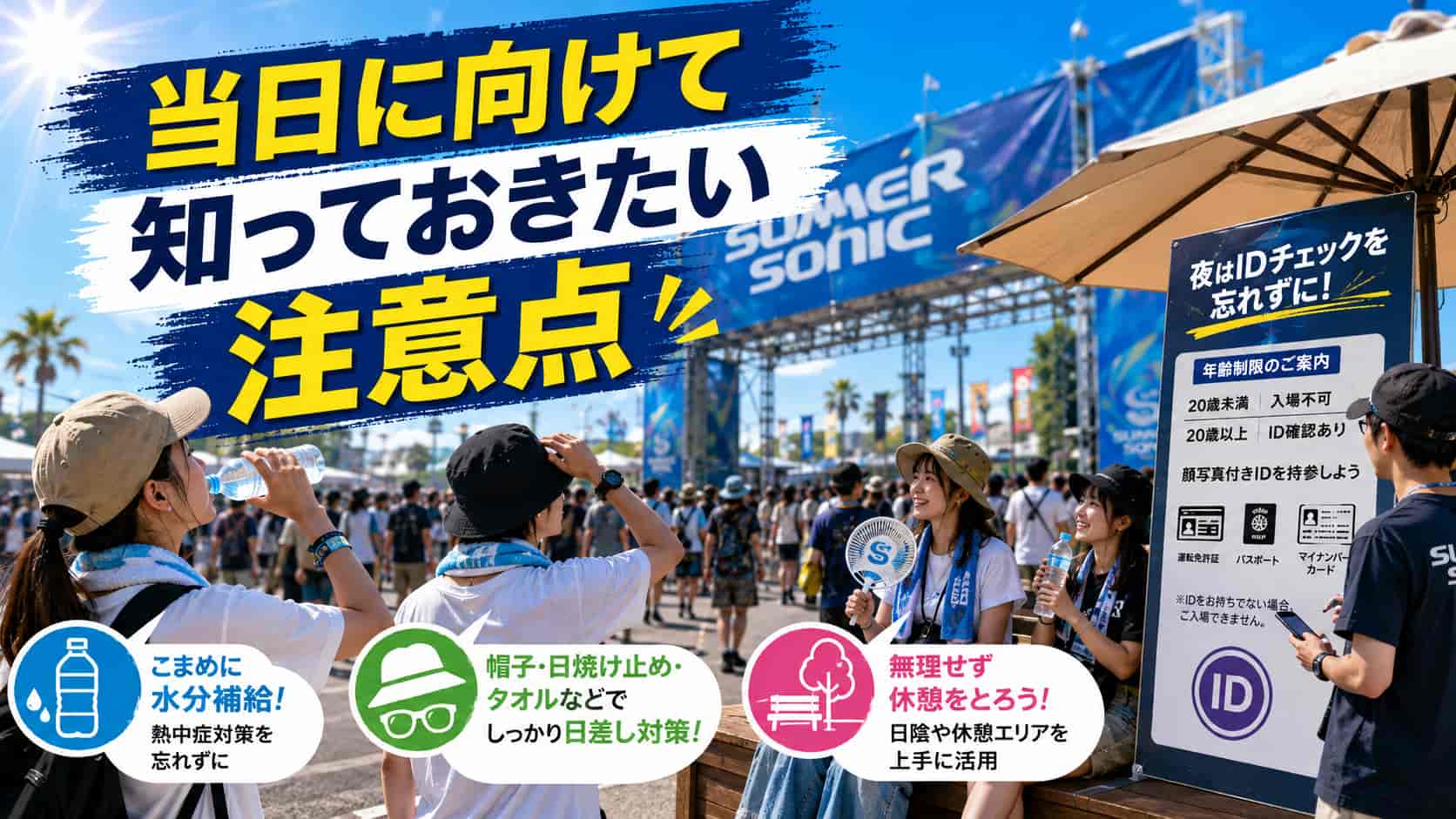 当日に向けて知っておきたい注意点